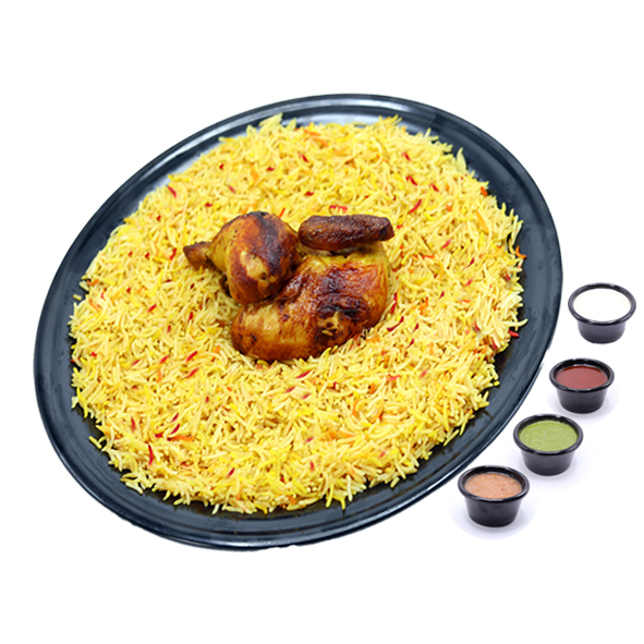 Chicken tenderloin with spiced rice